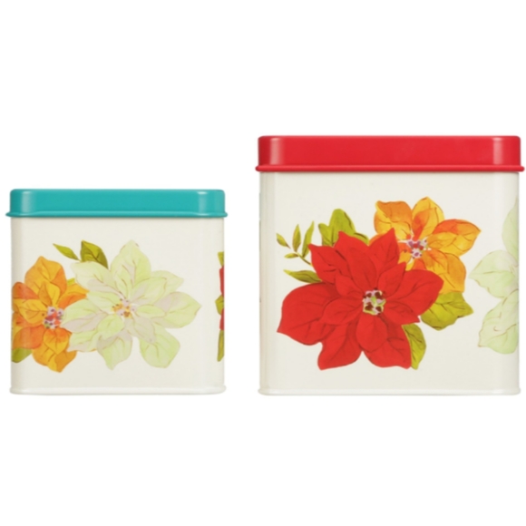 The Pioneer Woman Poinsettia 2-Piece Square Cookie Set - Picture 5 of 8
